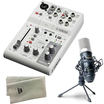 ヤマハ　AG03MK2 ミキサー Amazon.co.jp: YAMAHA ミキサー AG03MK2 W(白) + コンデンサー